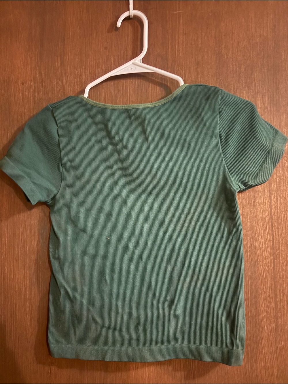 Fct Green Ribbed Zip-Front Crop Top - Picture 4 of 5